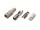 Logilink USB-Stecker Typ-B Lötversion, Set aus 4 Teilen