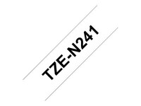 Schriftbandkassette Brother 18mm weiß/schwarz TZEN241