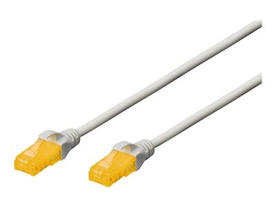 DIGITUS Patchkabel RJ45 U/UTP Cat6A  1.00m grau o. Hebelschu Polybeutel