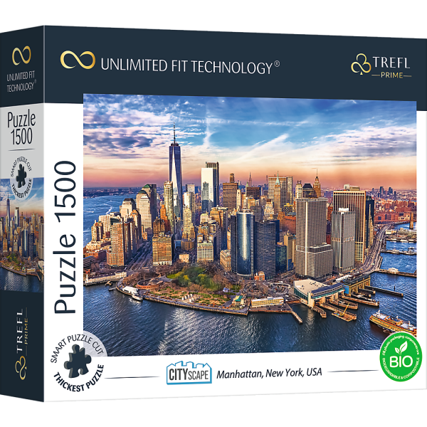 Cityscape: Manhattan, New York, USA - UFT Puzzle 1500 Teile