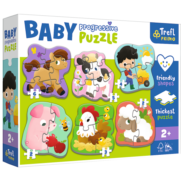 Farm - Primo Baby Puzzle 6in1