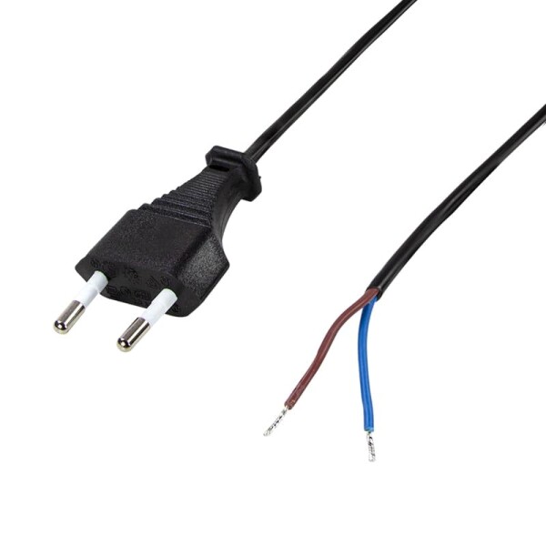 Logilink Netzkabel Euro Stecker off.Kabelende 1.5m,schwarz