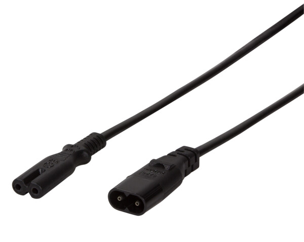 Logilink Stromkabel Verlängerung, 2m, schwarz