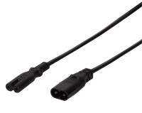 Logilink Stromkabel Verlängerung, 2m, schwarz