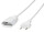 Logilink Netzkabel Euro CEE 7/16 Stecker zu Dose, 2m, Weiß