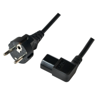 Logilink Netzkabel CEE7/7 Stecker auf C13 Buchse, 3m schwarz