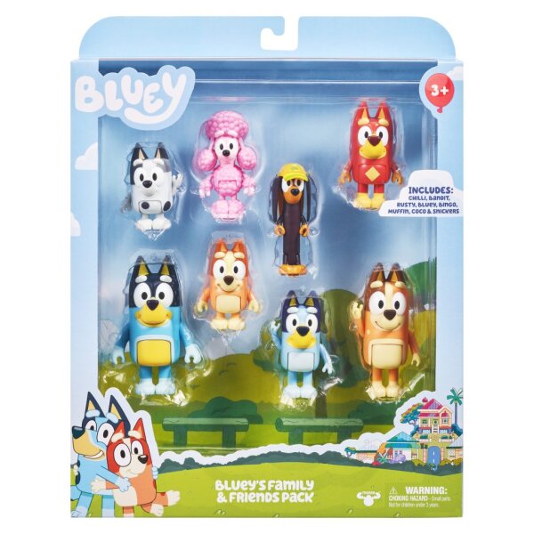 Bluey - Mega Pack - Spielfiguren Sortiment