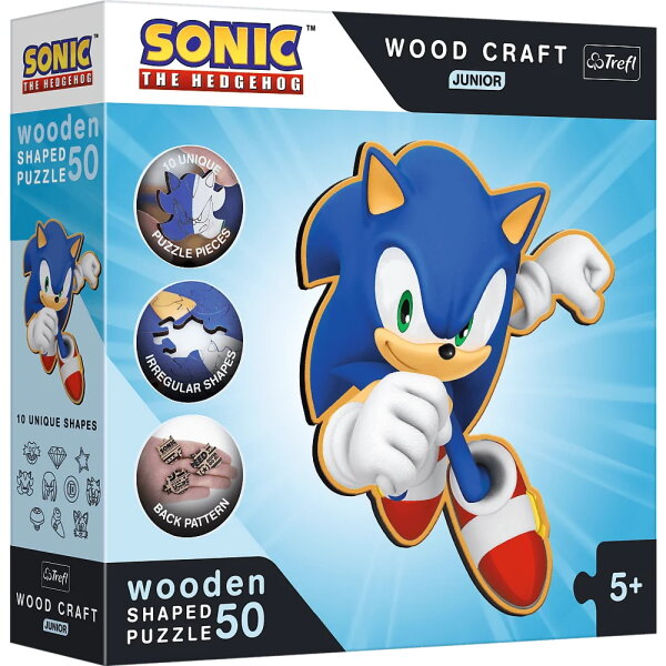 Sonic - Holz Form Puzzle 50 Teile