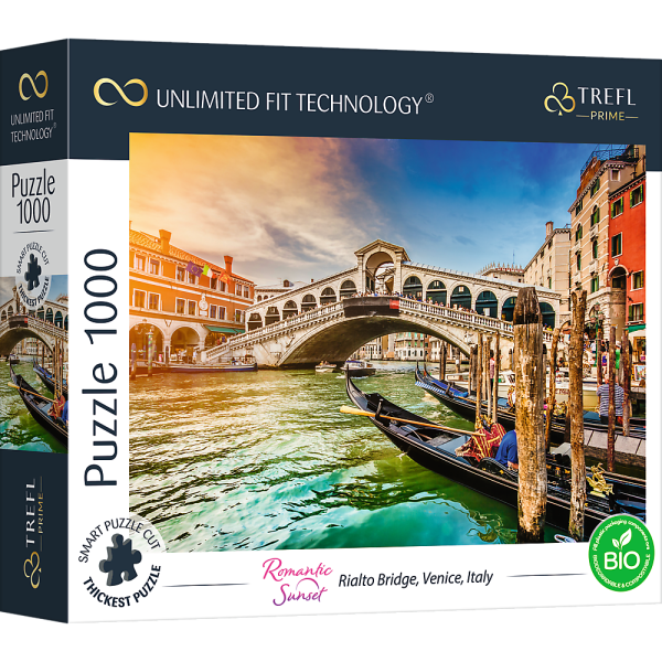 Romantic Sunset: Rialto Brücke, Vendig, Italien - UFT Puzzle 1000 Teile