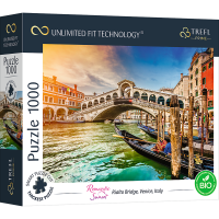 Romantic Sunset: Rialto Brücke, Vendig, Italien - UFT Puzzle 1000 Teile