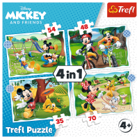 Mickey Mouse - 4 in 1 Puzzle 35, 48, 54, 70 Teile