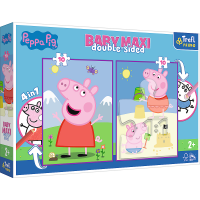 Peppa Pig - Primo Baby MAXI Puzzle + Malvorlage 2 x 10 Teile