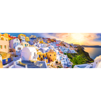 Sonnenuntergang in Santorini, Griechenland - Panorama...