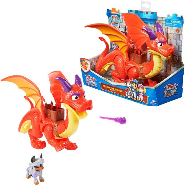 Spin Master 39984 - Paw Patrol Knights Sparks The Dragon and Claw - Spielfigur