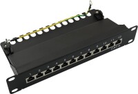 Logilink Patchpanel 12-Port RJ45 10" Cat6 geschirmt,...