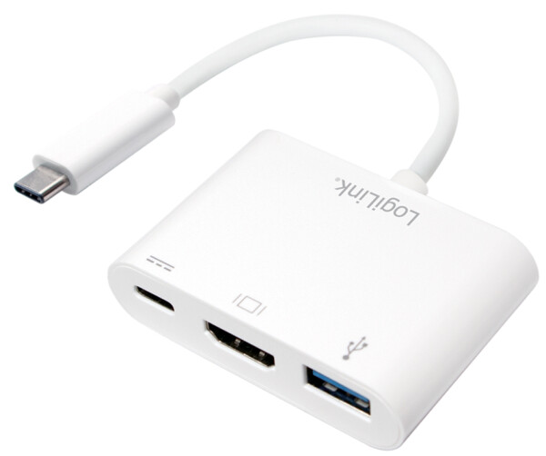 Logilink Adapter USB3.2 Gen1 Typ-C > HDMI+USB-A+USB-C 60W PD