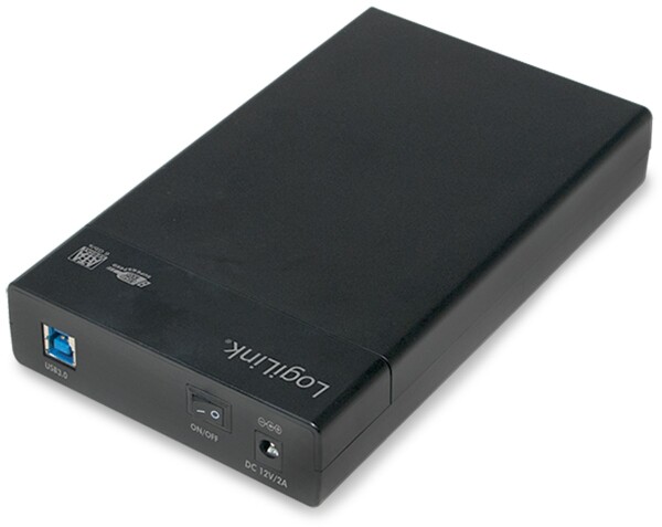 Logilink USB 3.0 3,5" Extern. screwless, schwarz