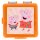 Peppa Pig / Wutz - quadratische Sandwich Box mit mehreren Fächern