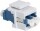 Logilink Keystone Modular Verbinder LC-Duplex Single bl/weiß