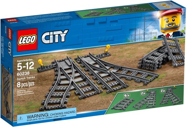 LEGO® City Eisenbahn 60238 - Weichen (8 Teile)