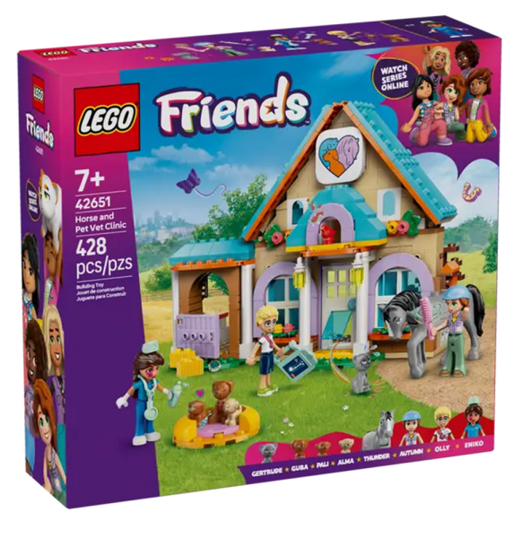 LEGO® Friends 42651 - Tierarztpraxis für Pferde und Haustiere (428 Teile)