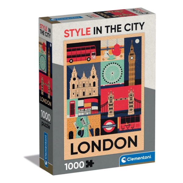 1000 Teile Puzzle Style in the City Compact - London