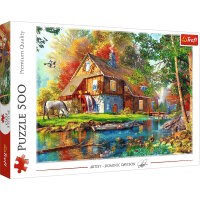 Ferienhaus am Fluss - Puzzle 500 Teile