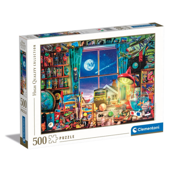 Clementoni 35148 - 500 Teile Puzzle - High Quality Collection - Auf zum Mond