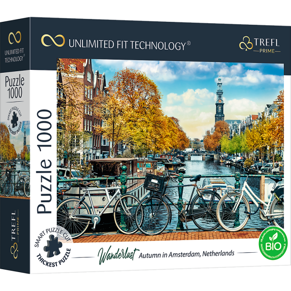 Wanderlust: Herbst in Amsterdam, Niederlande - UFT Puzzle 1000 Teile