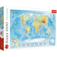 Physische Weltkarte - Puzzle 1000 Teile
