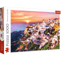 Sonnenuntergang über Santorini - Puzzle 1000 Teile