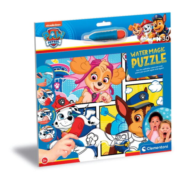 Clementoni 22710- 30 Teile Water Magic Puzzle - Paw Patrol