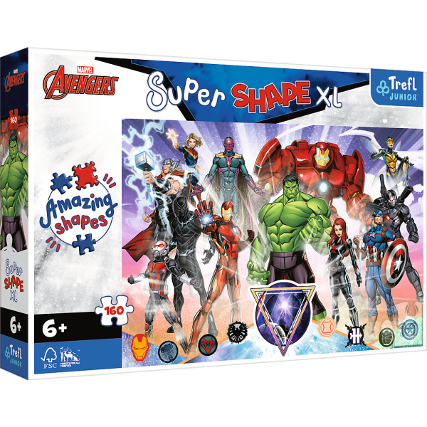 Marvel Avengers - Junior Super Shape XL Puzzle 160 Teile