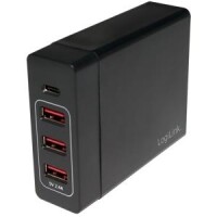 Logilink USB Tischladeadapter 3xUSB-A Port+1xUSB-C Port,60W
