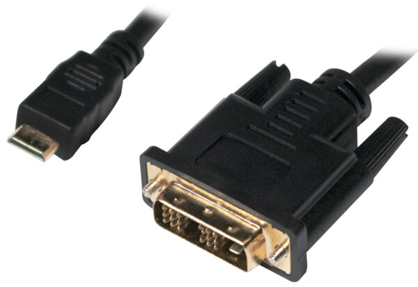 Logilink HDMI-Kabel mini HDMI to DVI M/M 1,0m black