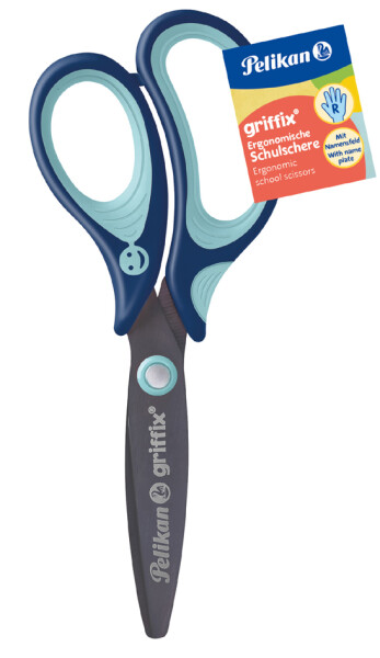 Pelikan Schere griffix SC1LB   blau Linksh.    1er Faltschachtel