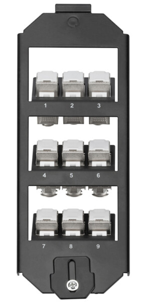 DIGITUS Bodentankhalter 3-fach f. 9x Keystone Module