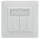 DIGITUS Keystone Frontplatte für Keystone Module 80x80 weiß