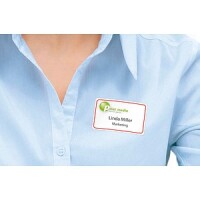 HERMA Textil/Namensetiketten A4 80x50mm weiß/rot...