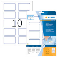 HERMA Textil/Namensetiketten A4 80x50mm weiß/blau     200St.