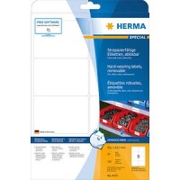 HERMA Folien-Etiketten A4 99.1x67mm   weiß...