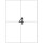 HERMA Folien-Etiketten A4 105x148mm   weiß ablösbar    80St.