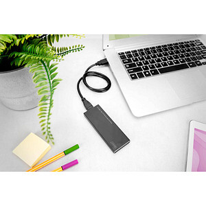 DIGITUS Externes Gehäuse M.2  SATA      SSD     Alu schwarz