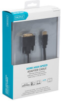 DIGITUS HDMI-Kabel A->DVI(18+1)   St/St  2.0m schwarz...