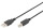 DIGITUS USB 2.0 Anschlusskabel Typ A -B  St/St     1.8m,  sw