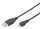 DIGITUS USB 2.0 Anschlusskabel Typ A -mikro B St/St 1,8m, sw