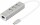 DIGITUS USB-C-Hub  3-Port 2.0->3xA2.0 integr. Kabel     weiß