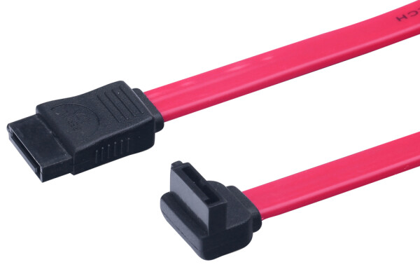DIGITUS SATA Anschlussk. L-Typ Bu/Bu 0,5m  SATAII/III 90°Ans Polybeutel
