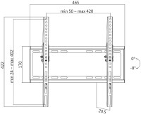 Logilink TV-Wandhalterung 32-55",35kg Tragkraft,...