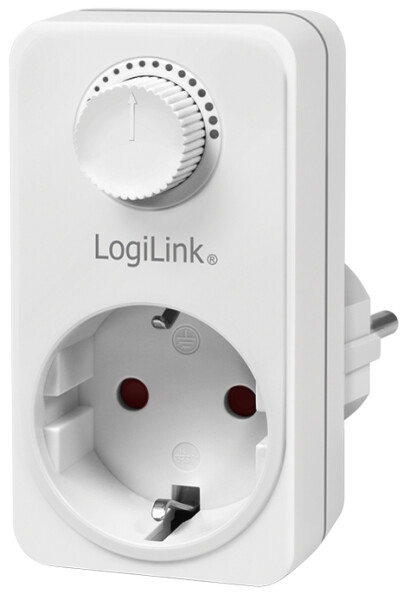 Logilink Steckdosenadapter mit Dimmer weiß